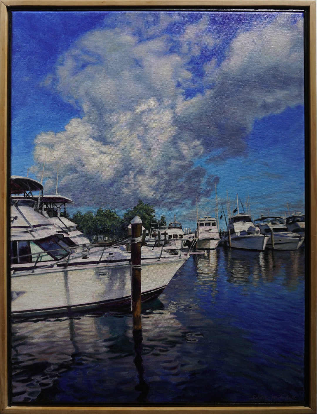 Boats in A Brilliant Blue Bay