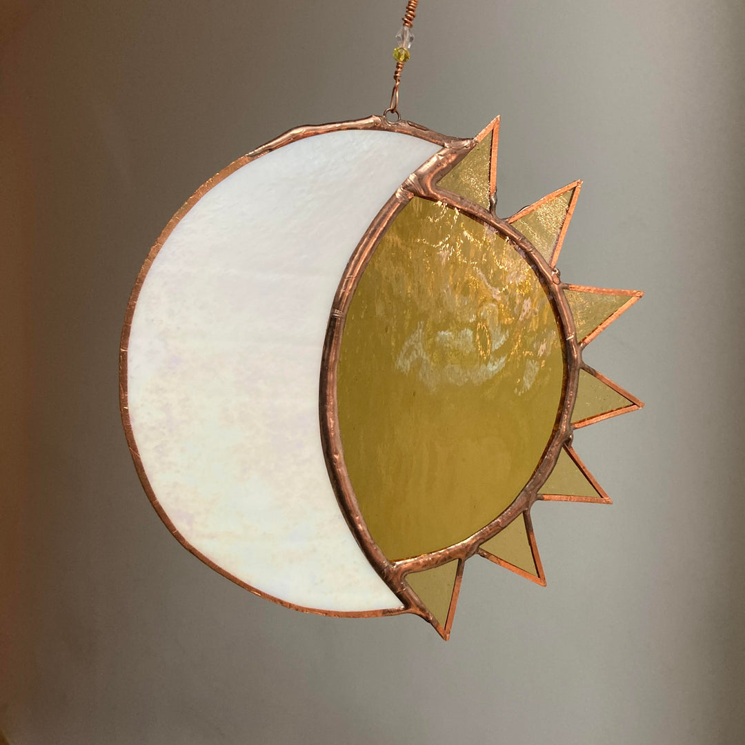 Sun + Moon Suncatcher with Rays
