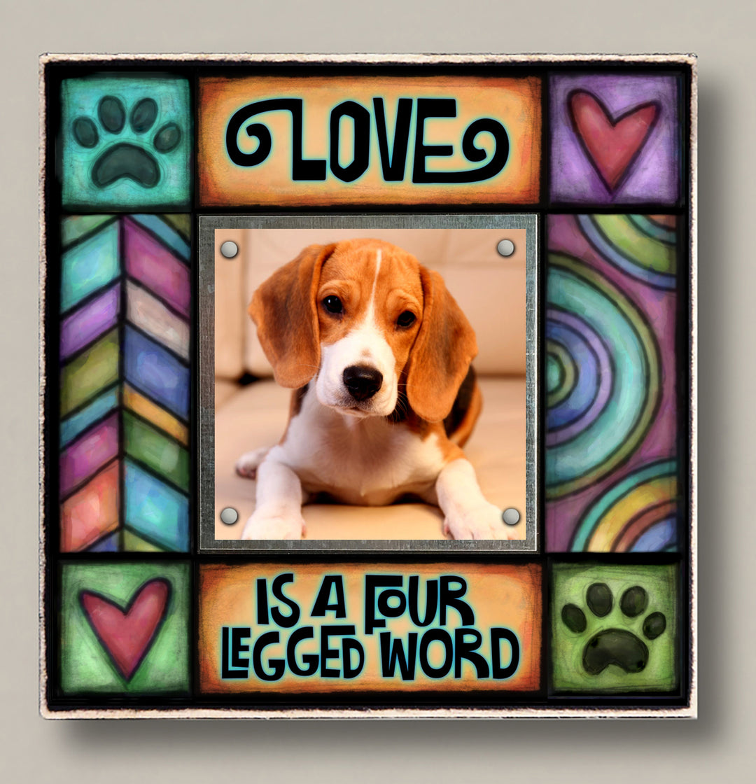 Small Magnetic Frame Four Legged Word