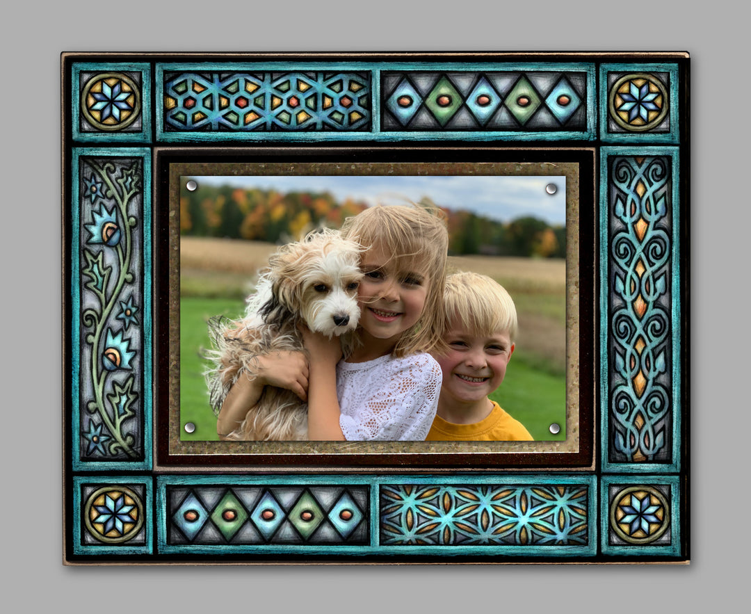 Blue Motif Wall Art