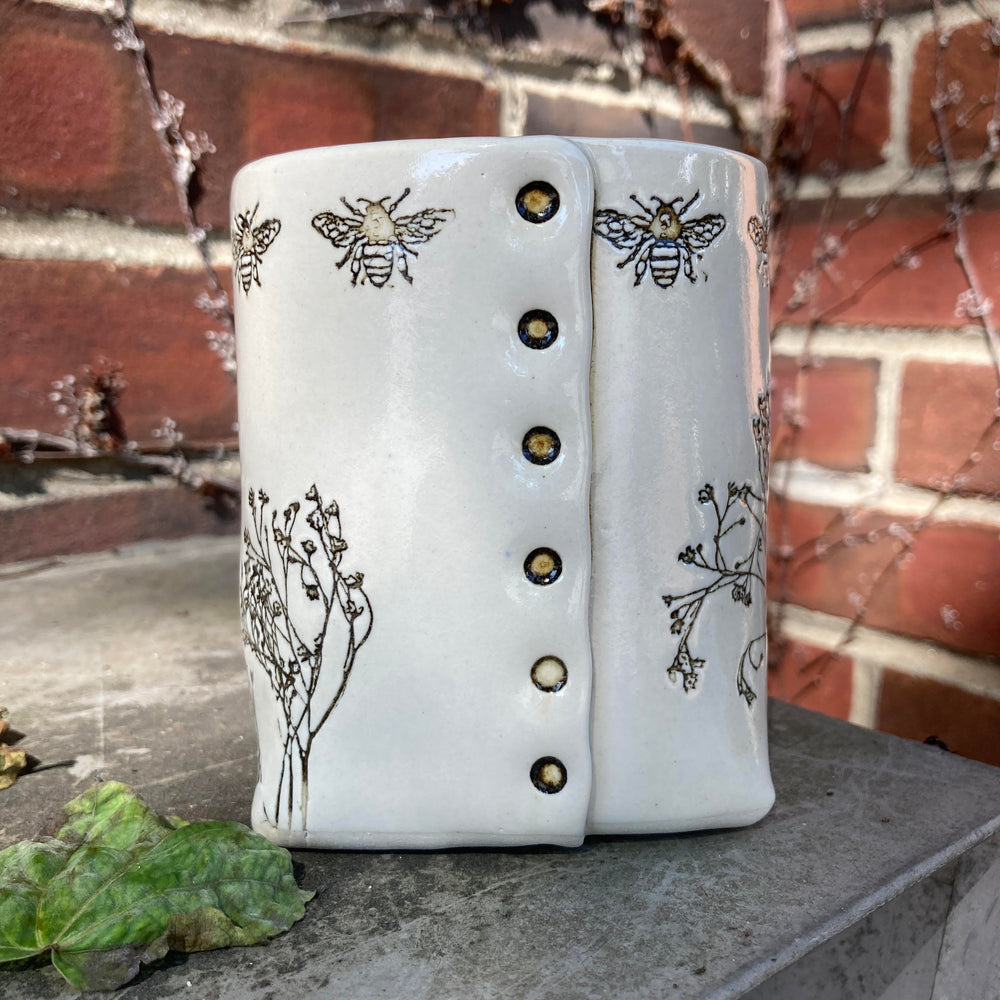 White Bee Mug