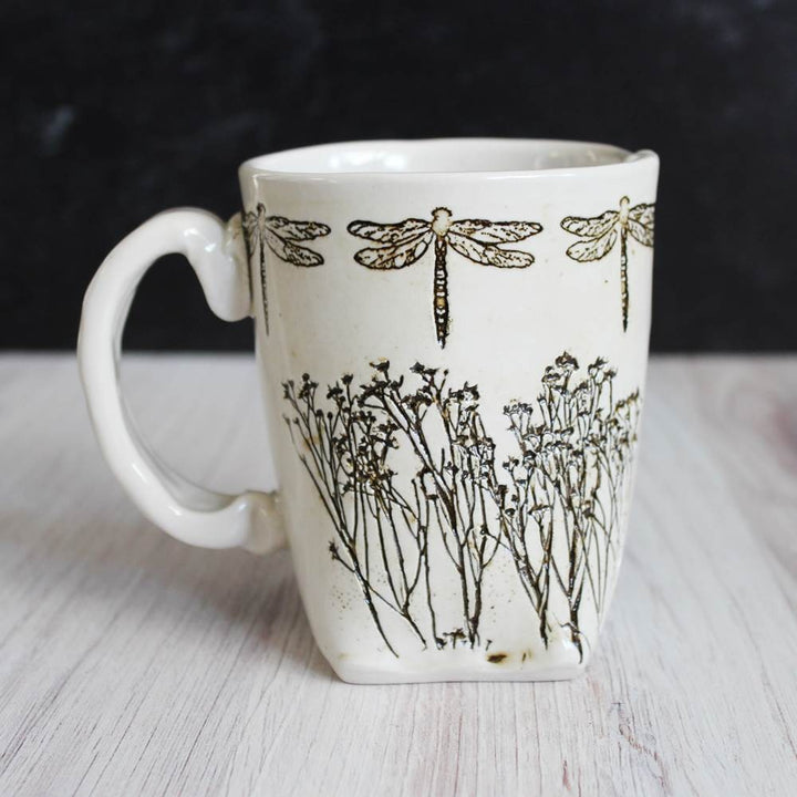 White Dragon Fly Mug