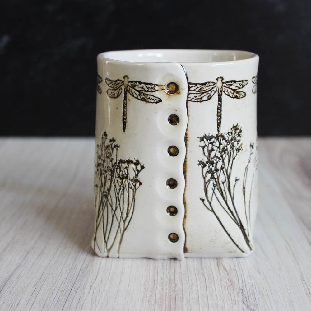 White Dragon Fly Mug