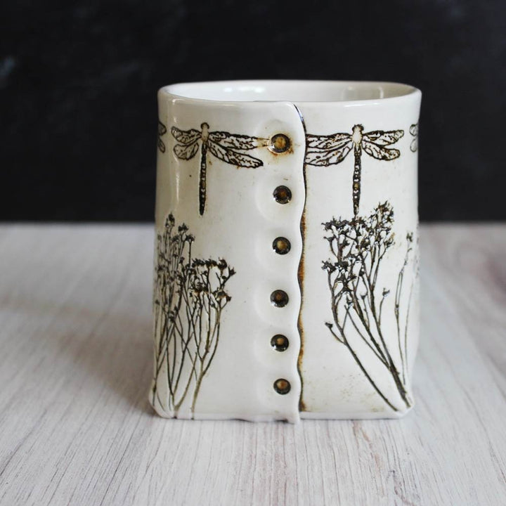 White Dragon Fly Mug