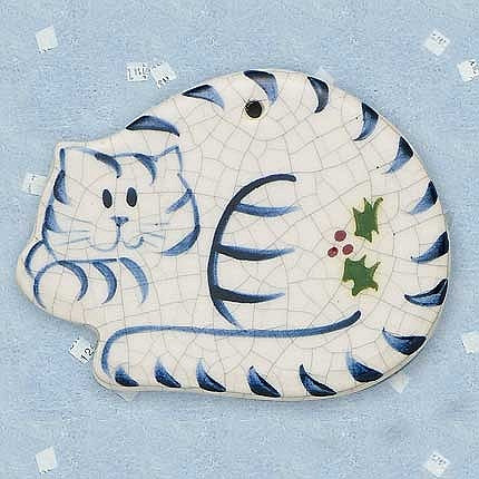 Cat Curled Up Ornament