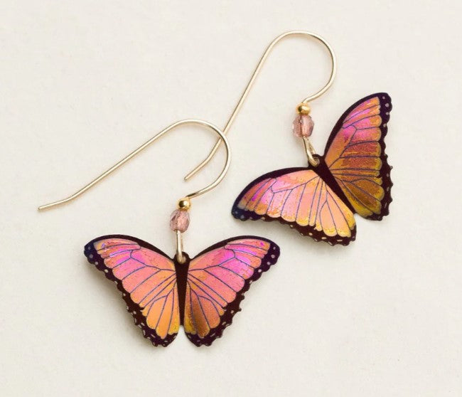Bella Butterfly Earrings Living Coral