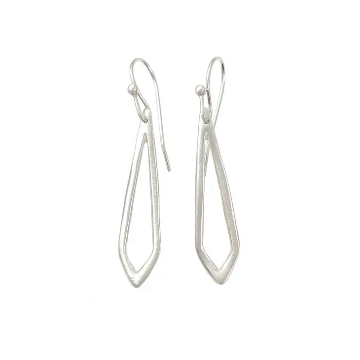 Small Marquis Earrings Silver
