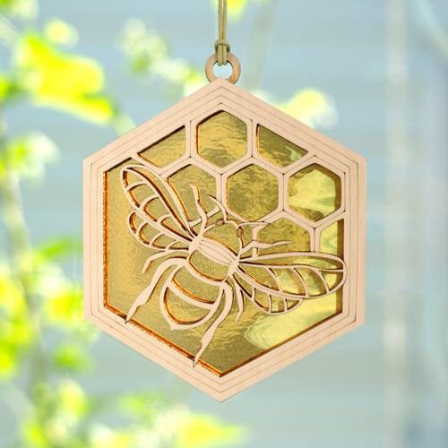 Suncatcher Honey Bee Honey Swirl