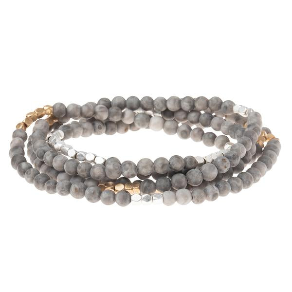 Stone Wrap River Stone Silver Gold