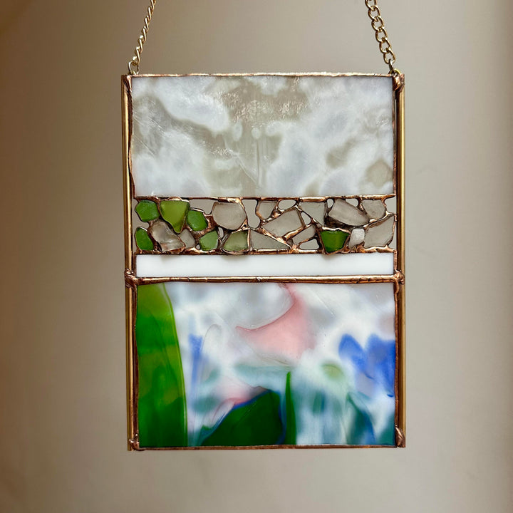 Garden Beach Glass Panel