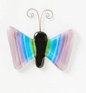 Butterfly Small Striped Purple Multi