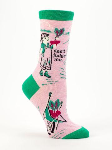 Don't Judge Me Crew Socks