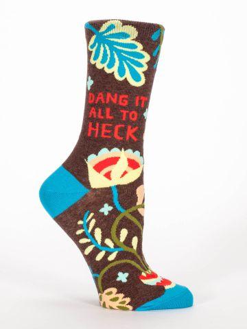Dang It All To Heck Crew Socks