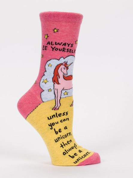 Always Be A Unicorn Crew Socks