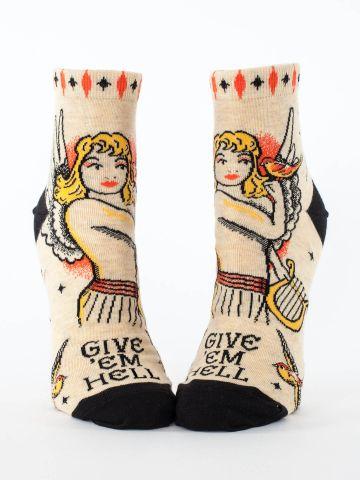 Give 'Em Hell Ankle Socks