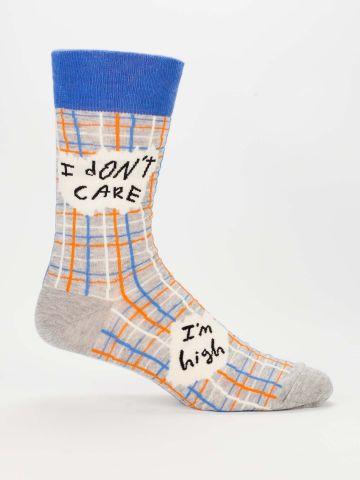 I Don't Care. I'm High. Men's Socks