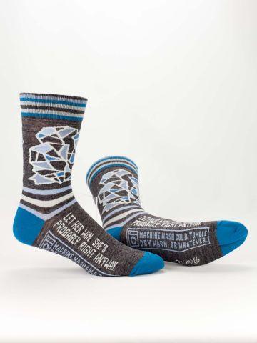 Let Her Win Men's Socks
