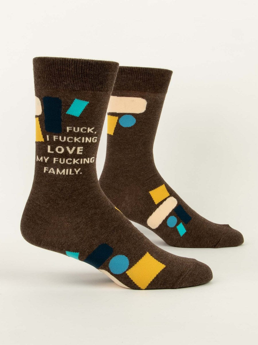 Fuck I Love My Fam Men's Socks