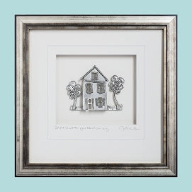 Cottage Wide Oak Tree Silver Frame