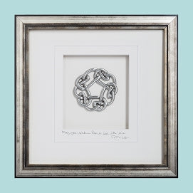 Celtic Knot Circle Silver Frame