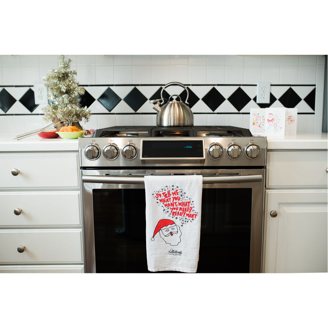 Tea Towel Spicy Santa