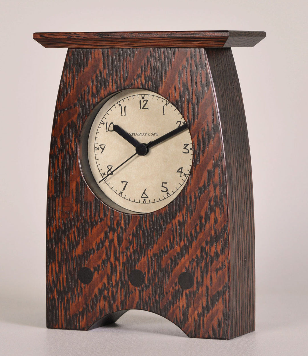 A&C Craftsman Oak Mantel Clock