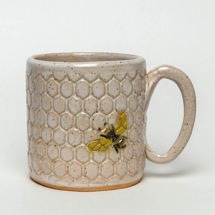 10 oz. Mug Bee White