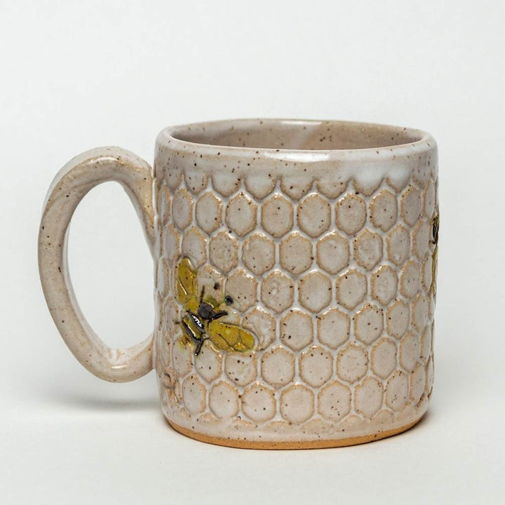 10 oz. Mug Bee White