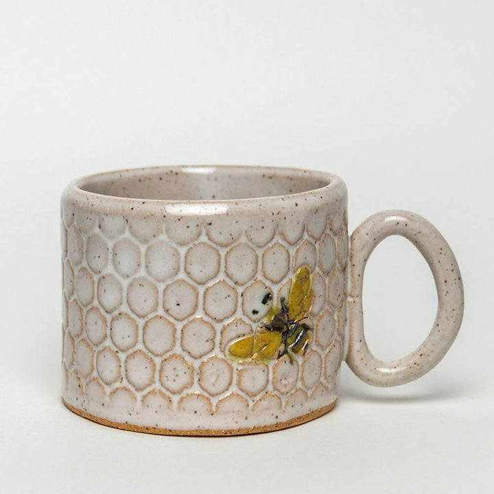 8 oz. Mug Bee White
