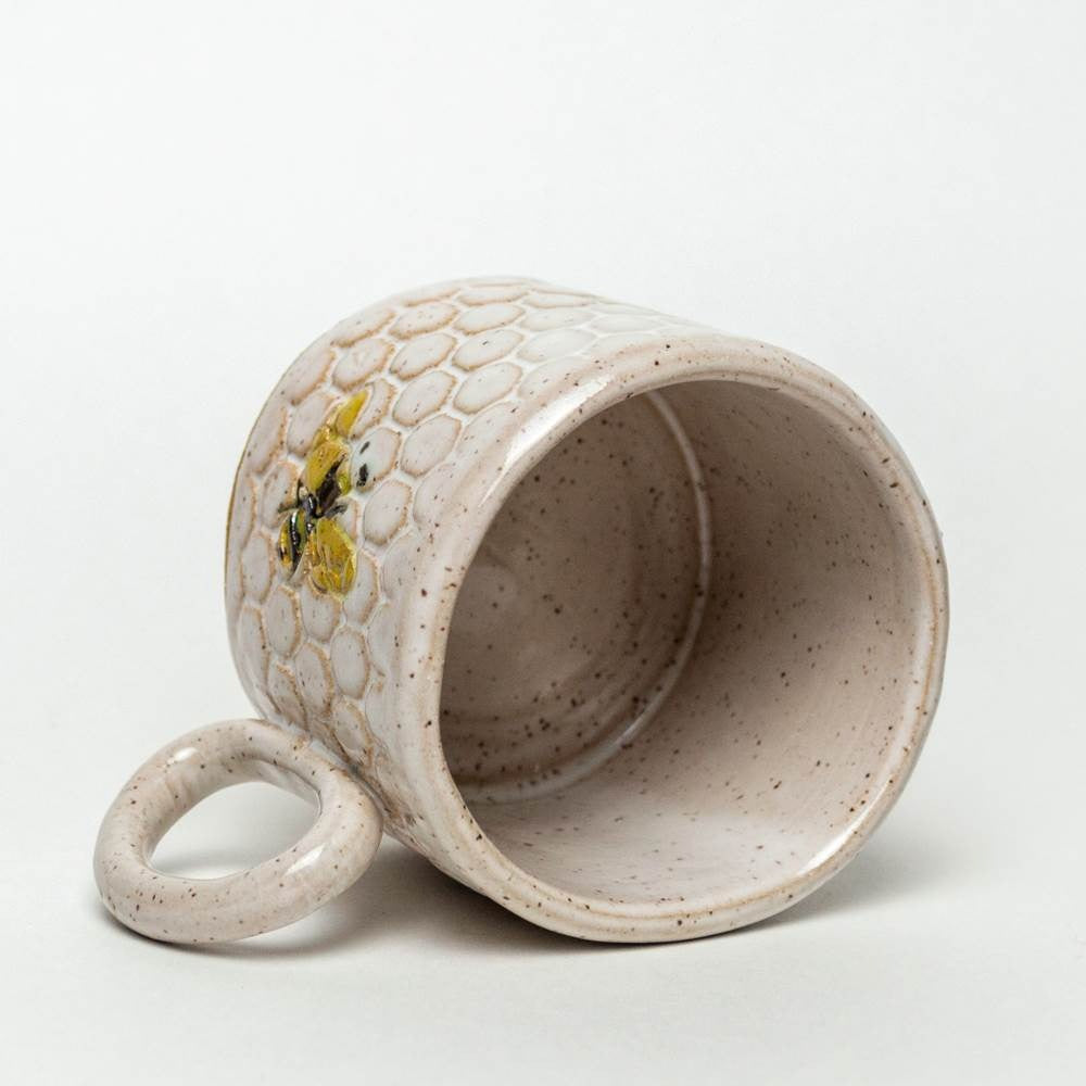 8 oz. Mug Bee White