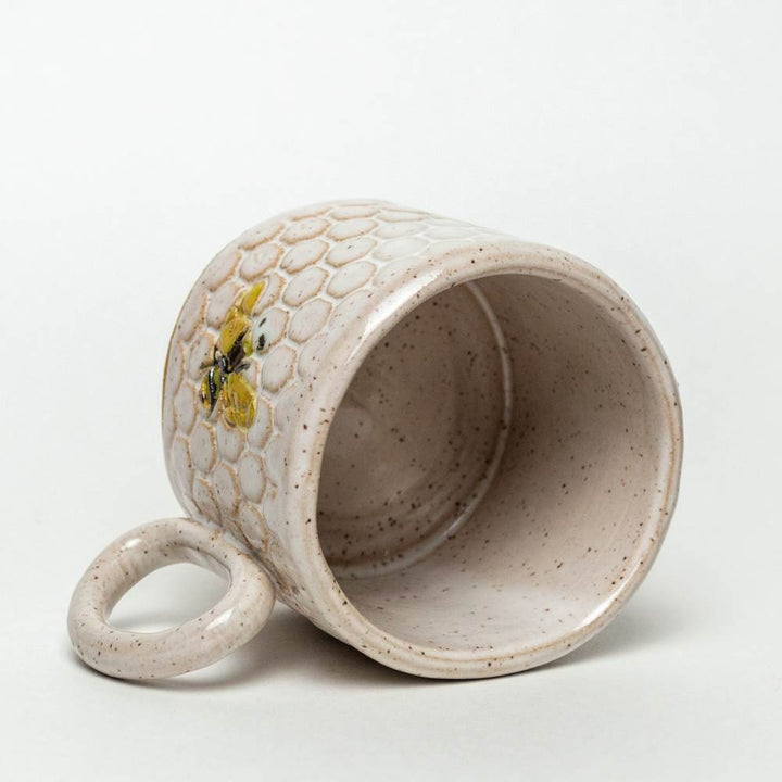 8 oz. Mug Bee White