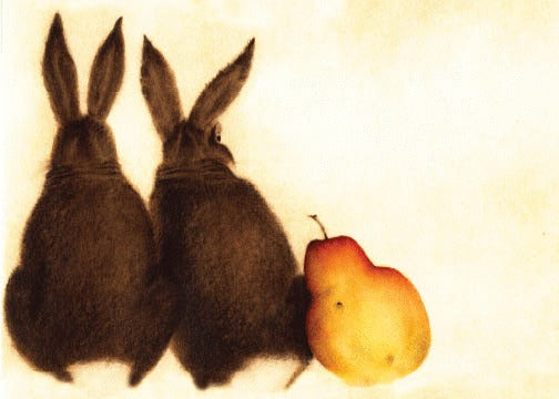 Deux Lapins et Poire
