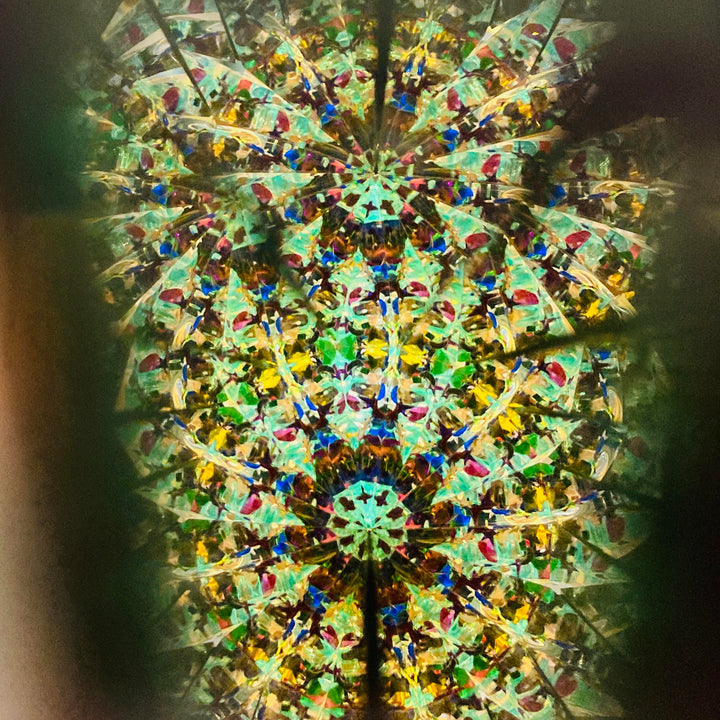 Wand Kaleidoscope Van Gogh Purple