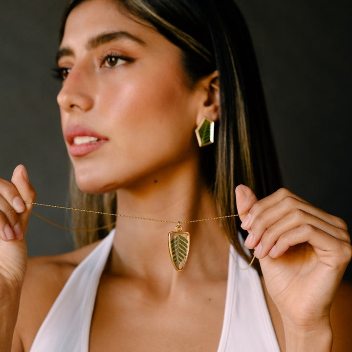 Pressed Fern Necklace