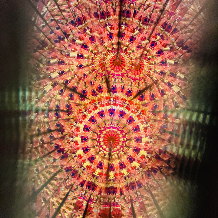 Wand Kaleidoscope Van Gogh Copper + Green