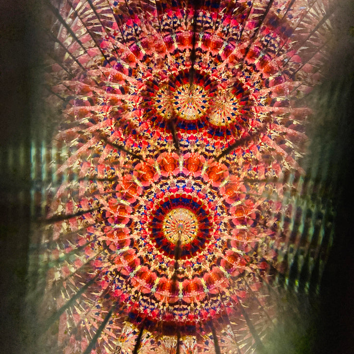 Wand Kaleidoscope Van Gogh Copper + Green