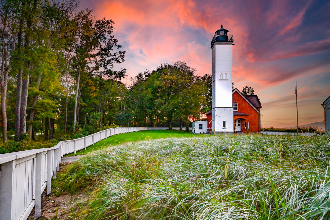 Presque Isle Lighthouse Sunset