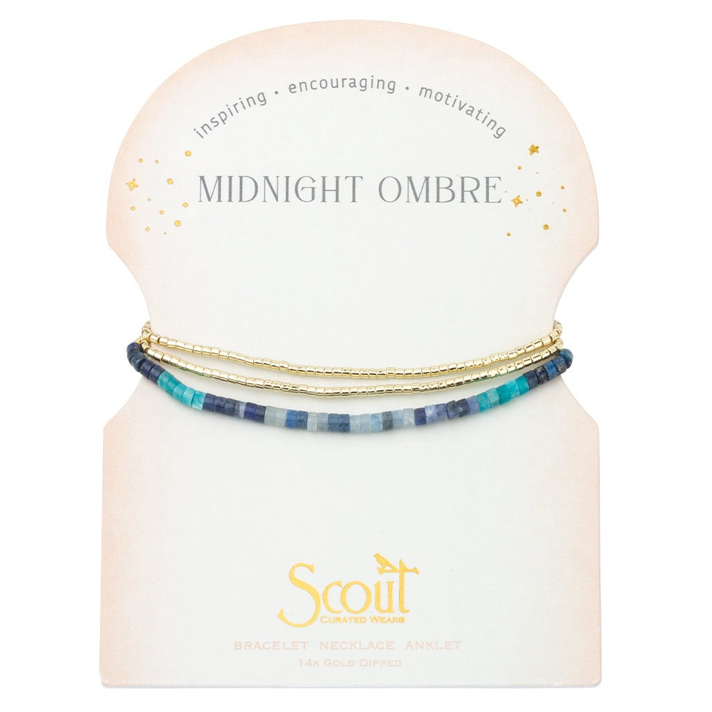 Ombre Stone Wrap Midnight + Gold