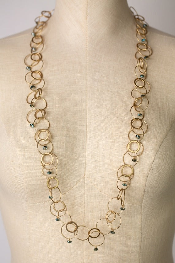 Starry Night Crystal Simple Necklace