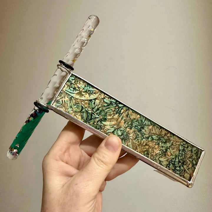 Wand Kaleidoscope Van Gogh Copper + Green