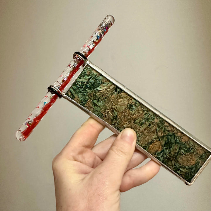 Wand Kaleidoscope Van Gogh Copper + Green