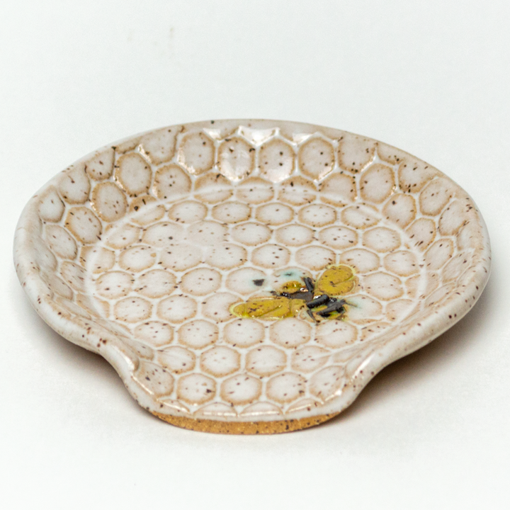 Ceramic Spoon Rest Honey Bee