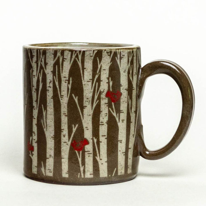 12 oz. Mug Birch Tree Chocolate Clay