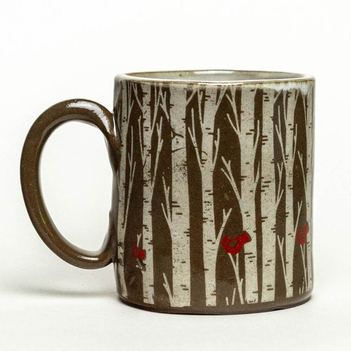 12 oz. Mug Birch Tree Chocolate Clay