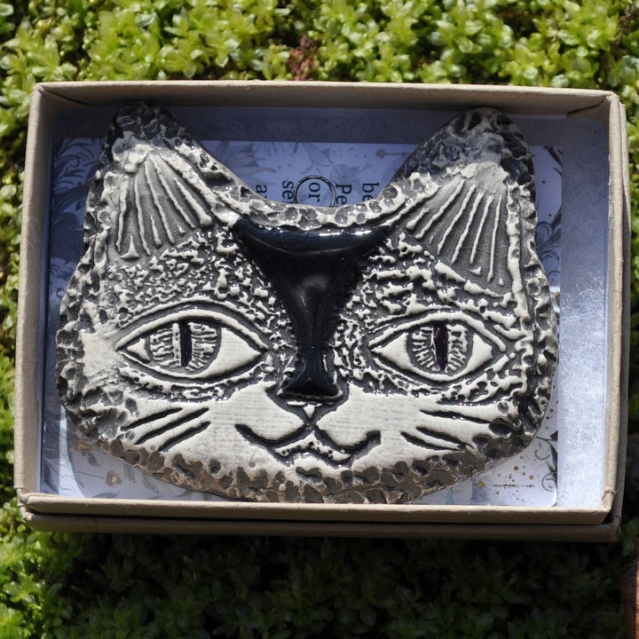 Cat Face Black + White