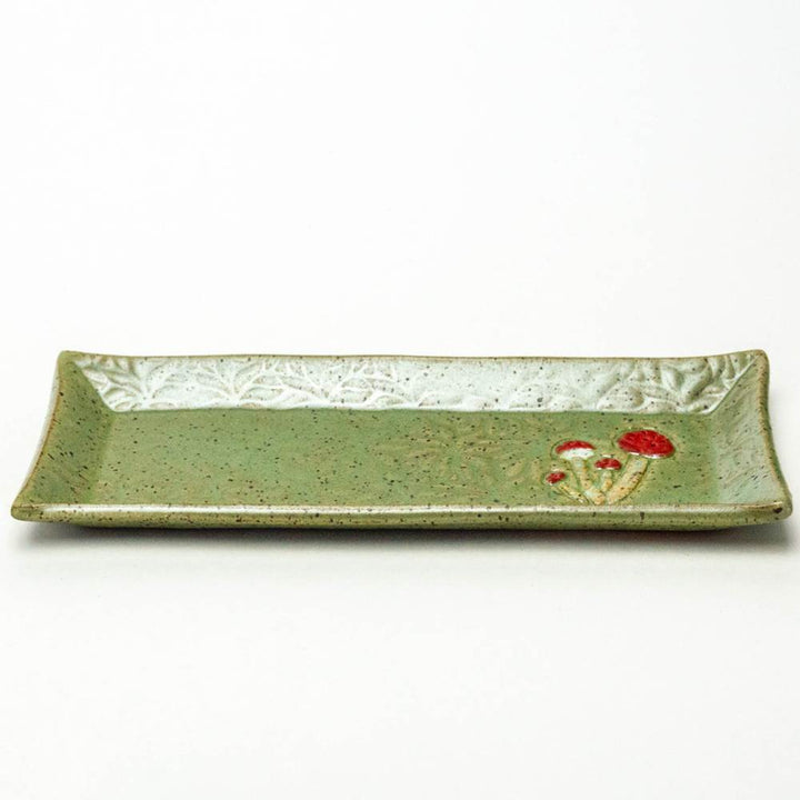 Butter Dish Mushroom Green