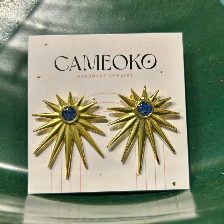 Starlet Crushed Gem Post Earrings