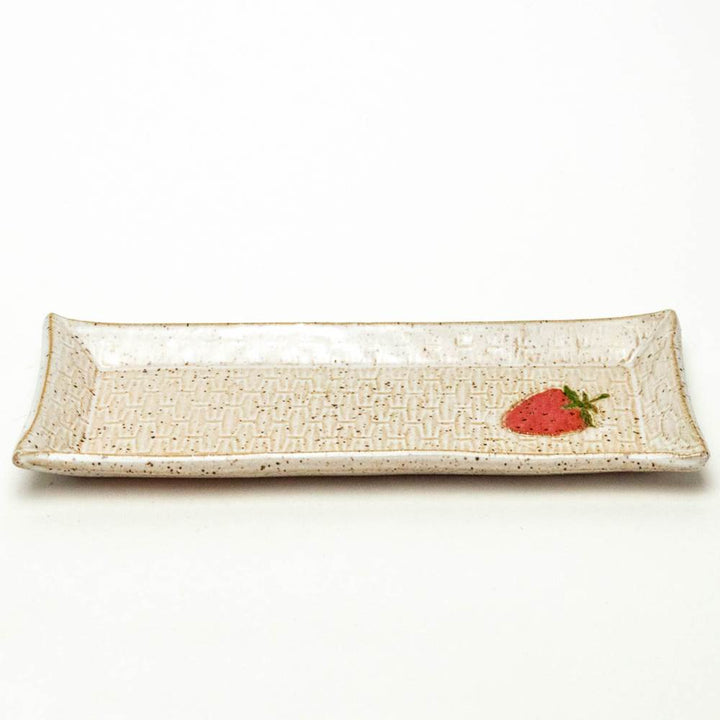 Butter Dish Strawberry White