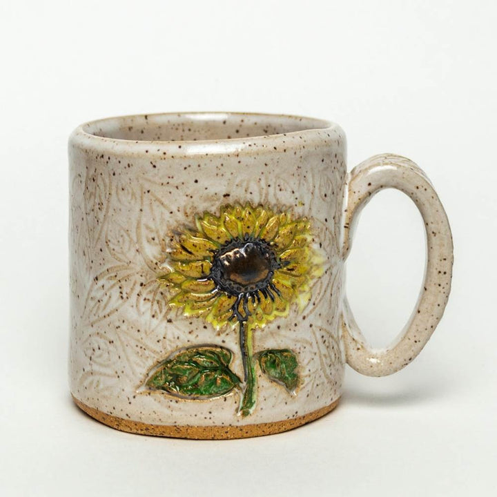 10 oz. Mug Sunflower White