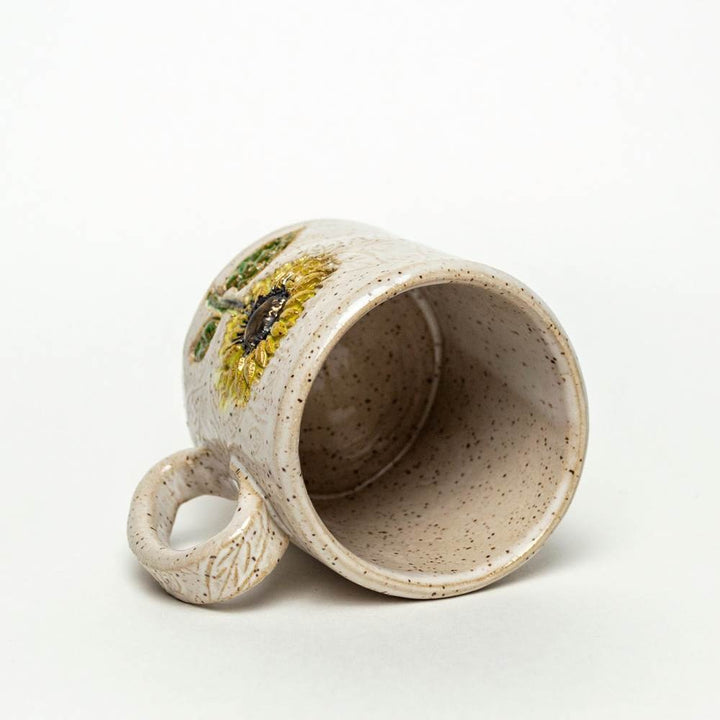 10 oz. Mug Sunflower White